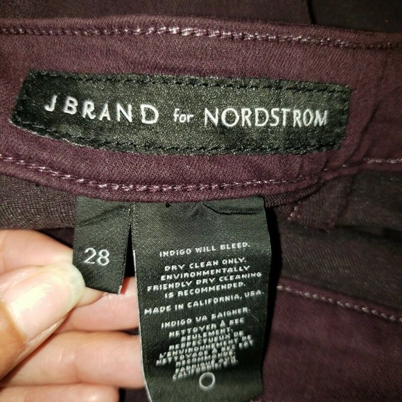 J Brand For Nordstrom Vera  Coat Dk Pl Size 28 - Picture 3 of 7